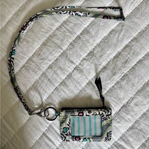 Vera Bradley Cotton Zip ID Lanyard